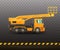 Detailed vector illustration of lift truck.