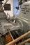 Detailed view of a classic 1934 industrial hydroelectric generator engine