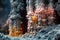 detailed view of a hydrothermal vents mineral-rich structure