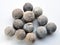 Detailed view on the lead musket balls