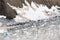 Detailed view of the Lowell Glacier in Kluane National Park, Yukon, Canada