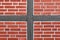 Detailed view of weathered half-timbering brick wall textures found in northern germany