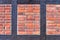 Detailed view of weathered half-timbering brick wall textures found in northern germany