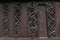 Detailed wall of the Urnes Stave Church, Norway