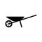 Detailed wheelbarrow vector icon