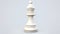 Detailed White Chess Piece: 3d Model With Minimal Retouching