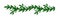 Detailed wide Coniferous christmas garland