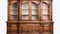 Detailed Wooden China Cabinet With Glass Doors - Historical Significance