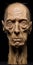 Detailed Wooden Sculpture Of An Old Man With Supernatural Realism