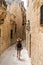 Details Ancient Streets Alleys Mdina Old Architecture Travel Location Limestone Walls