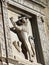 Details of architecture historical buildings. Italy. stone mask.