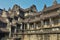 Details of the architecture of the temple in the ancient city of Angkor.