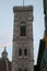 Details of bell tower of Santa Maria Del Fiore cathedral in the center of Florence