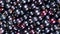 Details of blackcurrant berries. Dark ripe berries. Food background.