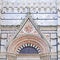 Details of the columns in marble on the facade of the Baptistery