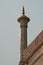 Details of a corner pillar decoration on the Taj Mahal