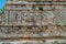Details of engravings of a Mayan temple, in the archaeological area of Chichen Itza