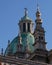 Details of the facade of the Como Cathedral.