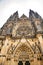 Details of the facade of the Metropolitan Cathedral of Saints Vitus in Prague