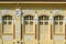 Details of facade of traditional shophouse at Balestier Road , Singapore