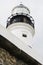 Details of Farol da Barra in Salvador. Postcard of the city known around the world