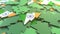 Details of flag of India on the cardboard Christmas trees. Winter holidays related 3D rendering