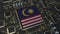 Details of flag of Malaysia on the operating chipset. Malaysian information technology or hardware development related
