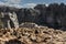 Details of the geological formations near Antequera, Spain