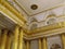 Details of the gold interior in the hermitage palace Saint Peterburg