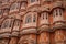 Details of the Hawa Mahal facade, Jaipur, Rajasthan, India