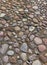 details of a highway made of stones and cobblestones