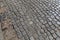 details of a highway made of stones and cobblestones