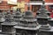 Details of a historic religious building in Patan, a suburb of Kathmandu, Nepal