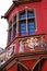 Details of Historical Merchants Hall facade, Freiburg im Breisgau, Germany