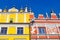 Details of houses in Zamosc, Poland