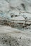 Details of the ice in a glacier, south of Iceland