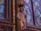 Details of the interior of the Sainte-Chapelle or Holy Chapel,a gothic building full of