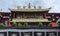 Details of the Jokhang Temple in Lhasa, Tibet. It is one of the famous Buddhist monasteries in Lhasa