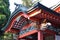 Details of the Kirishima Jingu shrine architecture