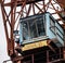 Details of a large wharf crane..