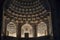 Details of madrasa illuminated at night, Bukhara, Uzbekistan