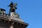 Details of the main facade of the Opera of Vienna - Austria