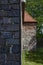 Details of the masonry of a medieval village church in the state of Brandenburg, Germany.