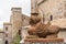 Details of the medieval castle of Bolsena, Also Rocca Monaldeschi, that dominates the historic center, Bolsena Lake