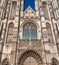 Details medieval cathedral of Our Lady in Antwerp