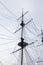 Details of modern sail modern ship masts