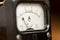 Details of an old black analog ampere meter