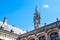 Details of old Post Office building with the clock tower, Ghent, Belgium