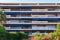 Details of one of the residential buildings in the city center of Cannes. France