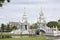 DETAILS OUTSIDE THE WHITE TEMPLE THAILAND